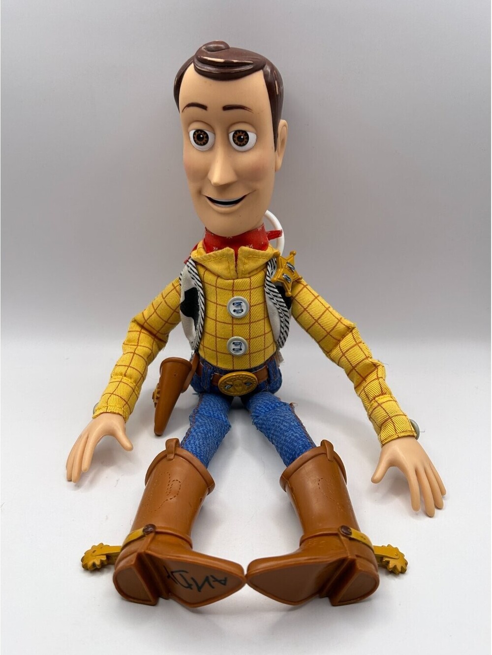 Disney Pixar Toy Story Woody Talking Pull String 16" Plush Doll Thinkway ANDY